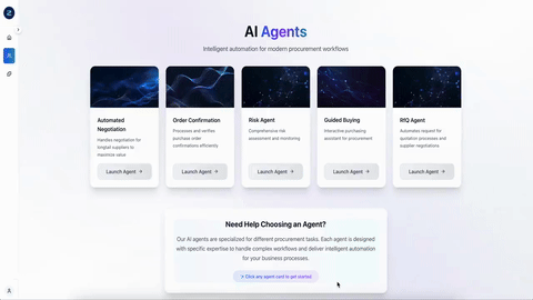 Agent demo animation